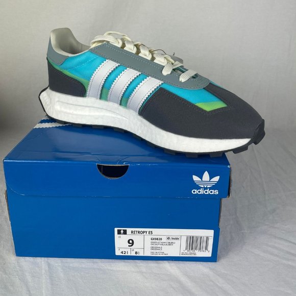adidas Originals Other - adidas Retropy E5 Mens Running Shoes Grey blue Five GX9820 Brand New